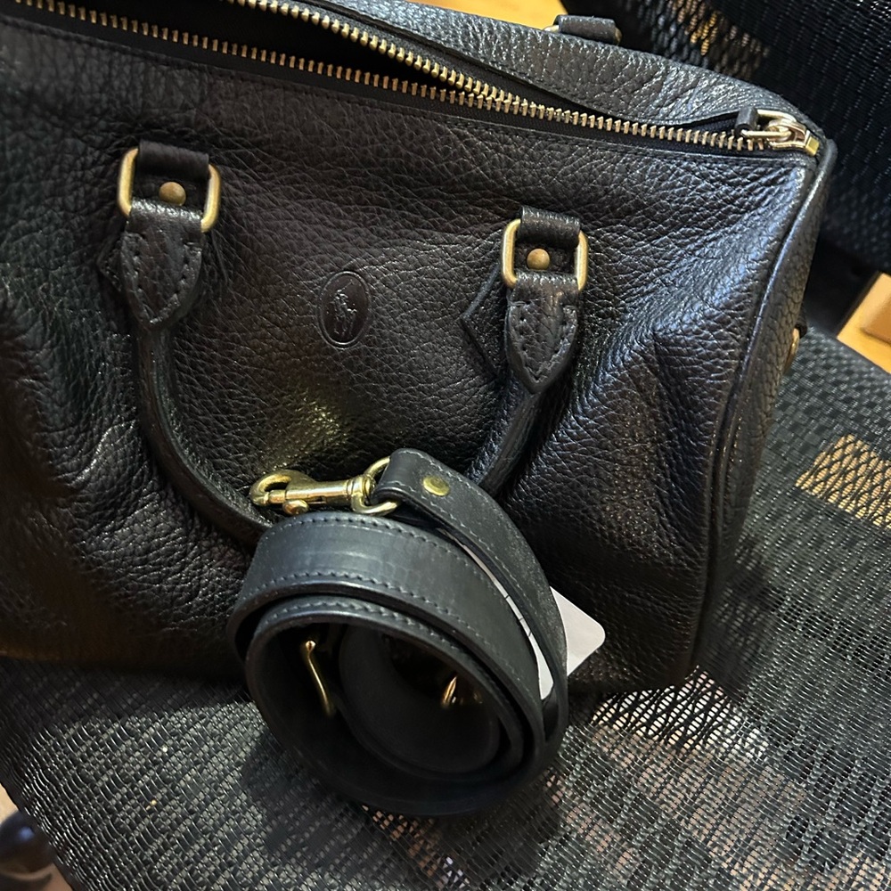 Polo Ralph Lauren Black Leather Handbag - Picture 10 of 10